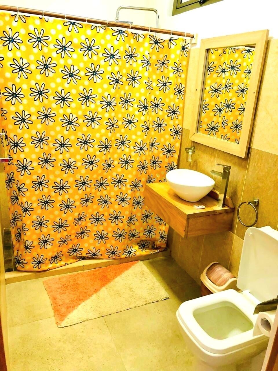 Ducha, toallas, jabón, papel higiénico