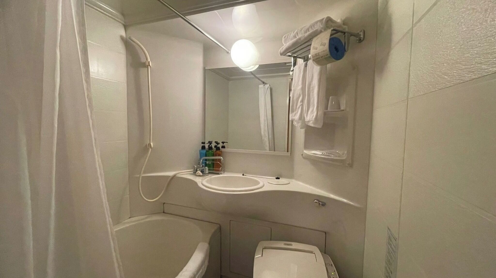 Hair dryer, towels