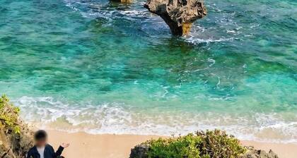 Heart Rock is within walking distance A cottage with a view of the Kouri Blue / Kunigami County Okinawa