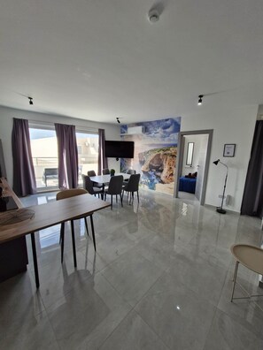 Dining - Penthouse Penthouse Casa Verde A27 - Blue style (Saint Paul's Bay)