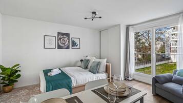 2 slaapkamers, een strijkplank/strijkijzer, wifi, beddengoed