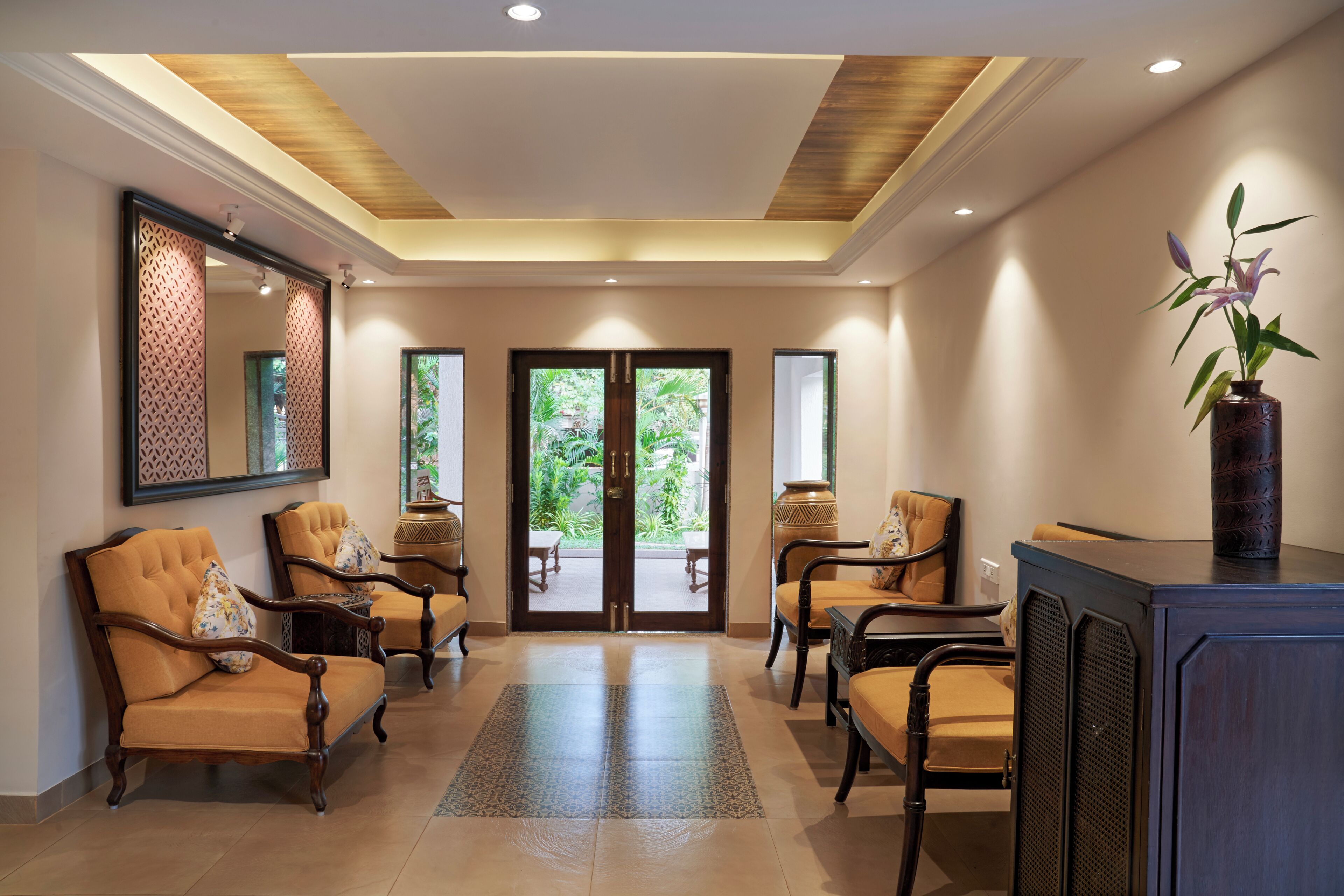 Sittområde i lobbyn