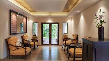 Sittområde i lobbyn