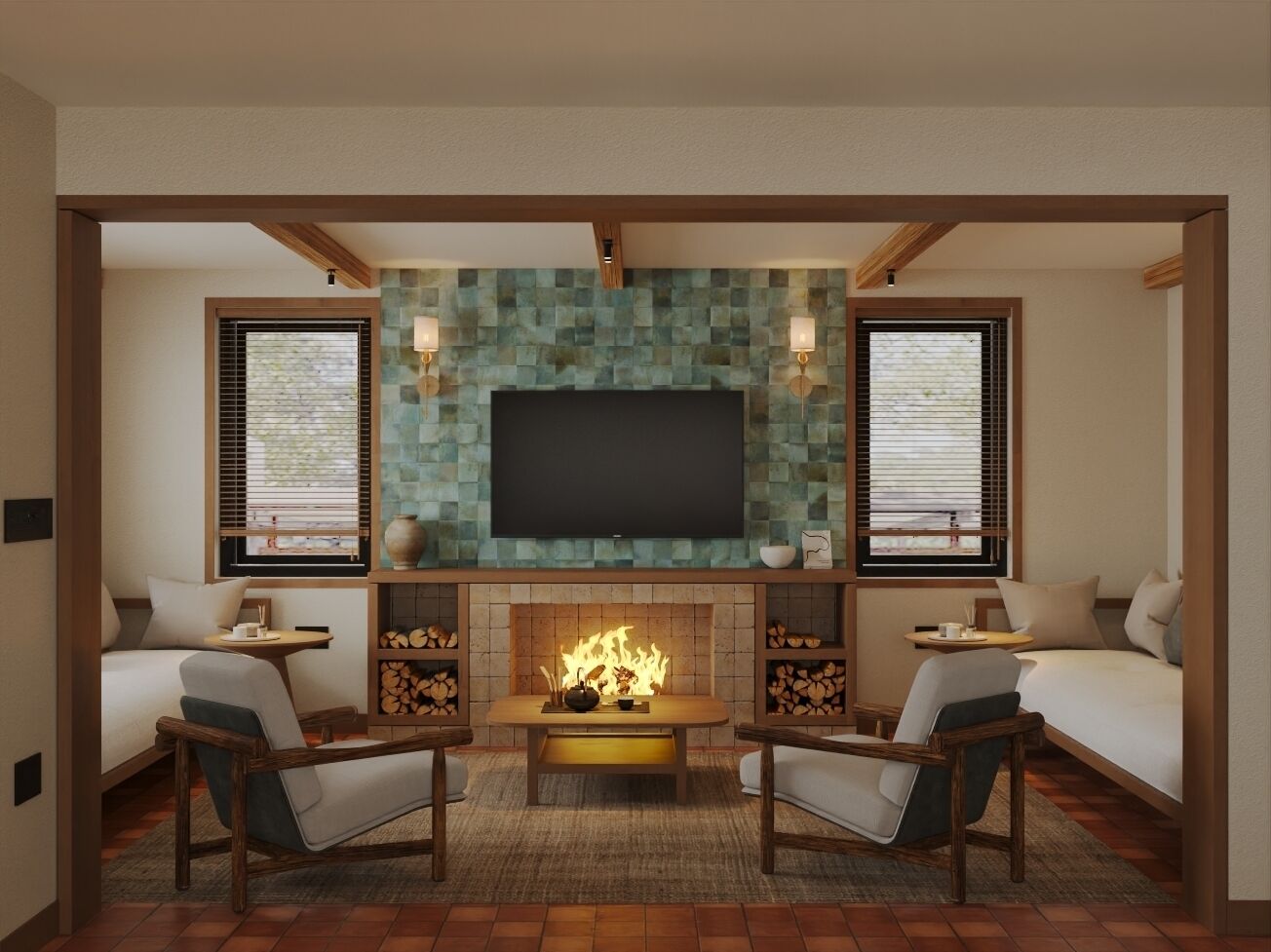 Habitación Deluxe doble, vistas al complejo turístico | Interior