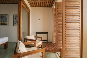 Chambre avec lits jumeaux, 2 lits une place, non-fumeur, vue océan | Intérieur