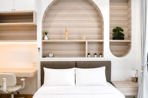 Superior Double Room | 筆電工作空間、免費無線上網、床單