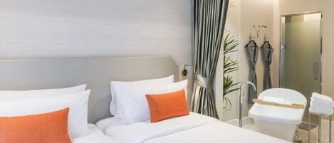 Urban Room with Bathtub- 2 Single Beds | Truy cập Internet không dây miễn phí