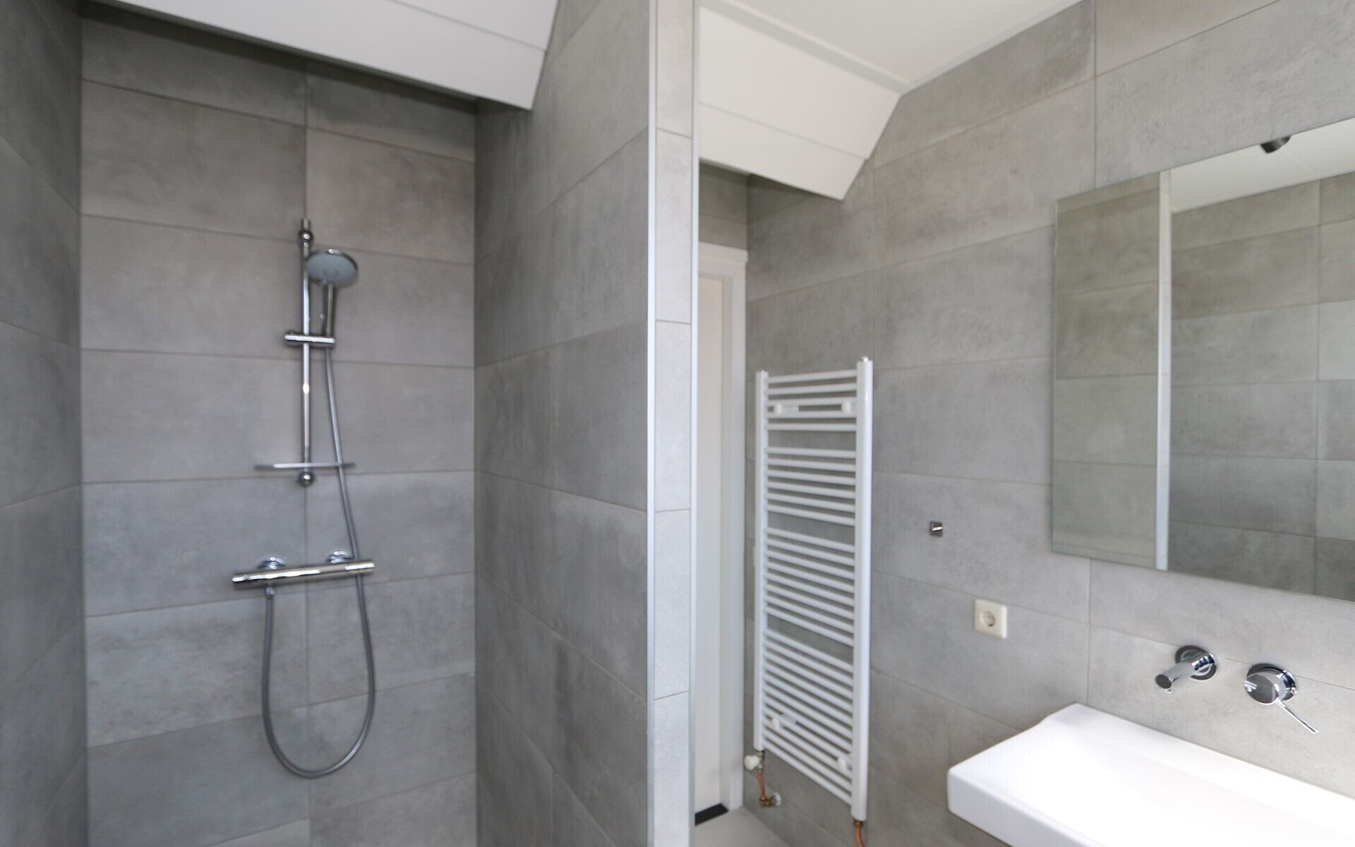 Shower, hair dryer