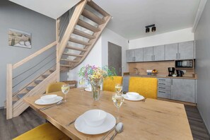 Dining - Two-level Apartment | Pool, Parking, Close to the Beach (Rewal)