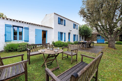 Traditionelles Haus auf Île d’Yeu, bis zu 10 Schlafplätze
