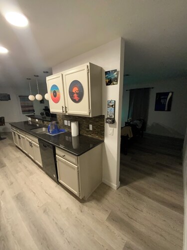 Austin Music House karaoke loaded with memorabilia vinyls RGB light instruments