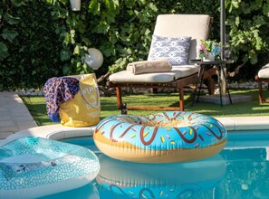 Villa (Three Bedroom Villa with Swimming Poo) | Pool | Seasonal outdoor pool, sun loungers - Peaceful Holiday Home Ivona (Dubrovacko Primorje)