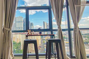 Estúdio luxo, vista para a cidade | Parte interna