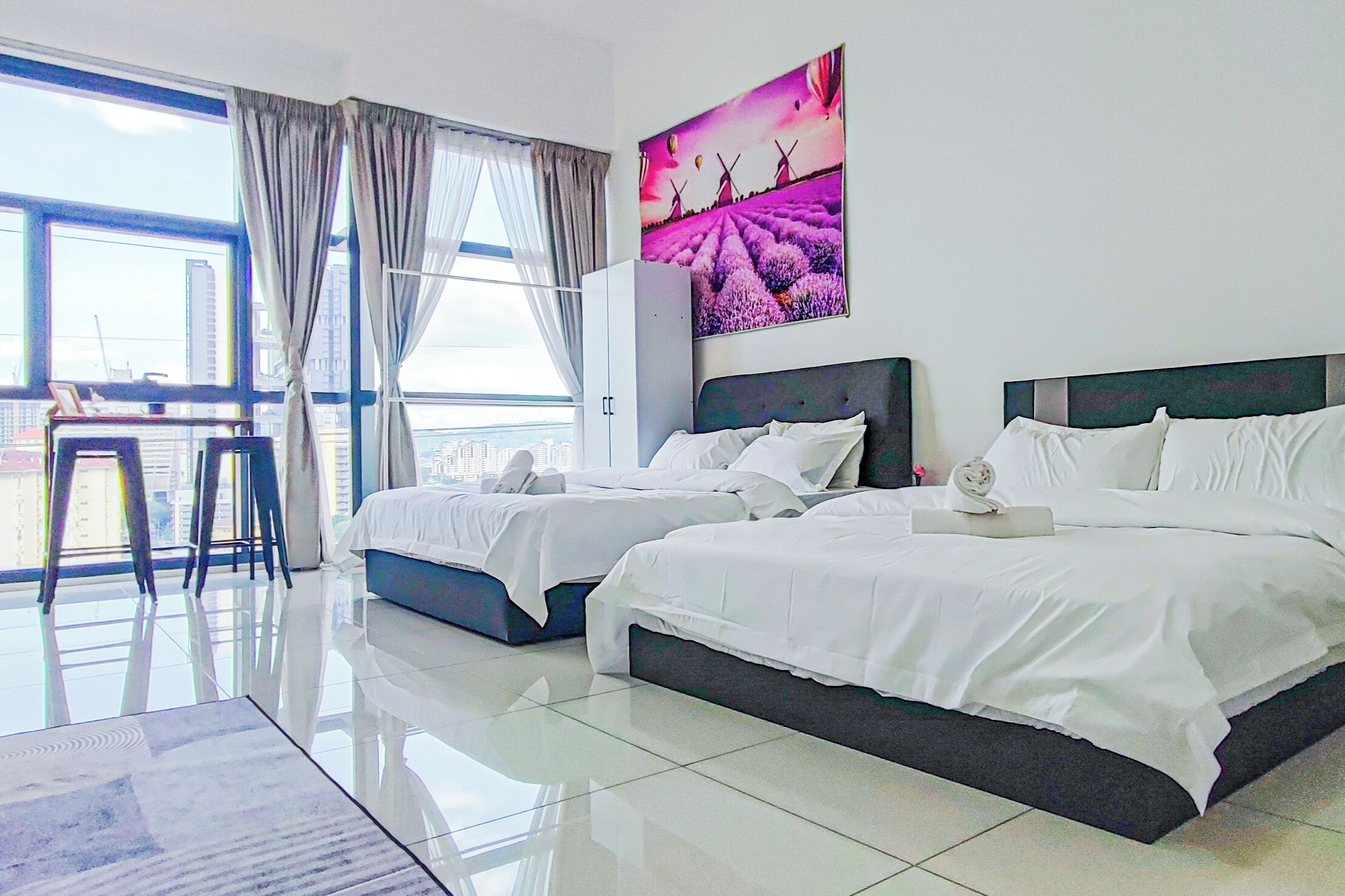 Estúdio luxo, vista para a cidade