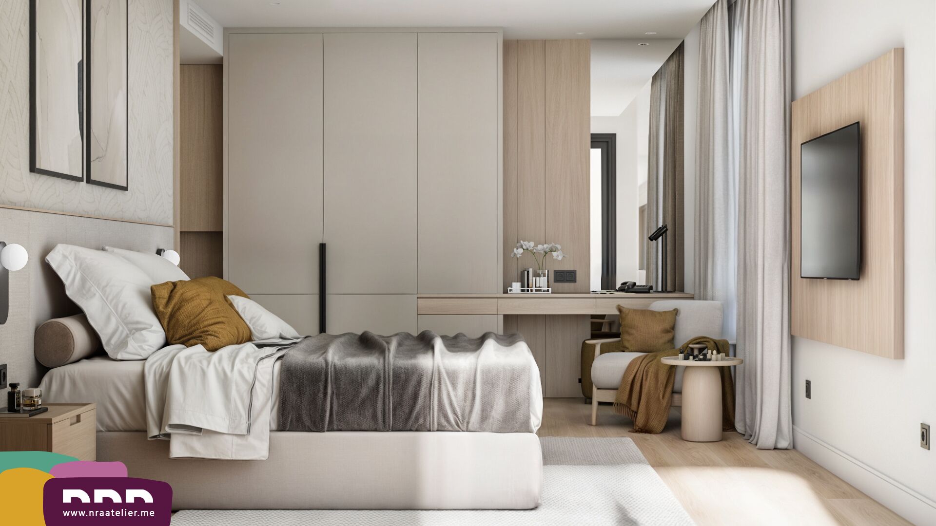 Habitación familiar, balcón, vista a la ciudad