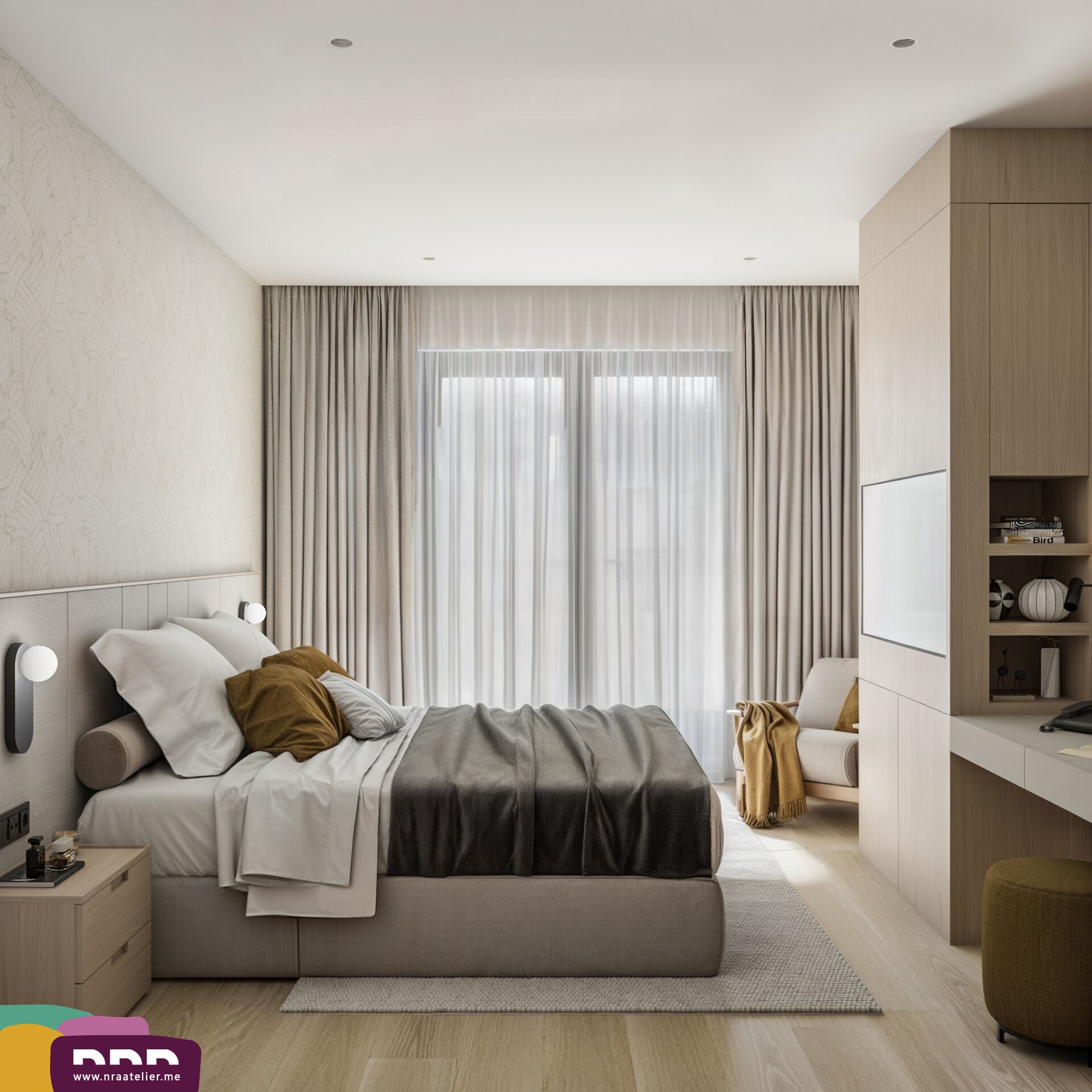 Habitación Deluxe con 1 cama matrimonial o 2 individuales, balcón, vista al mar