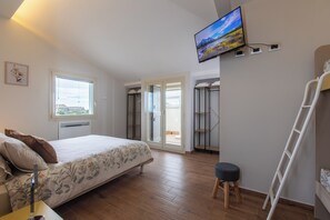 2 Schlafzimmer, Zimmersafe, Schreibtisch, Bügeleisen/Bügelbrett