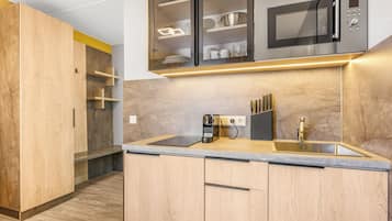 Exclusive-Doppelzimmer, Stadtblick | Eigene Küche