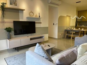 Deluxe Apartment, City View | Living area - Massive KL View at M-Vertica by HCK (Kuala Lumpur)