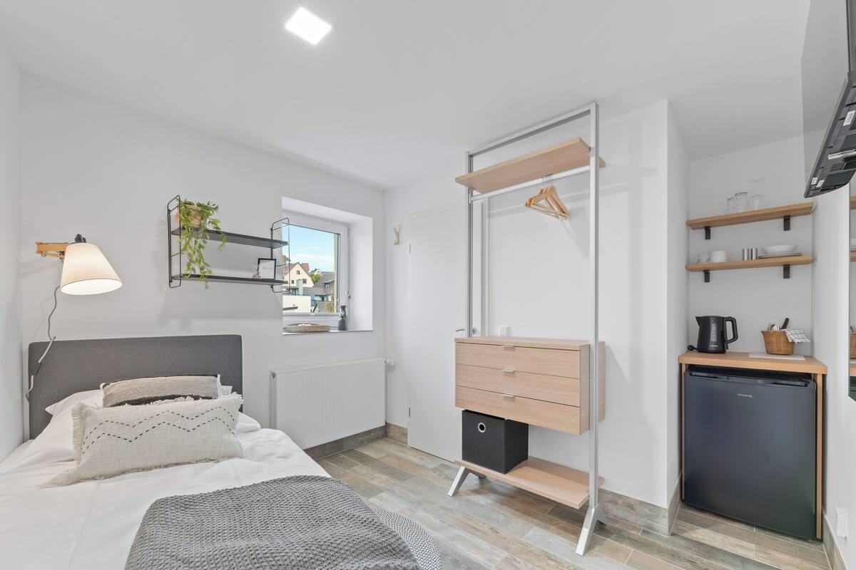 Basic Single Room, Courtyard View