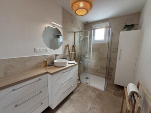 Bathroom - House with AC - 6 guests (Ouchamps)