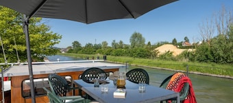 Péniche avec terrasse sur l'eau - 4 pers.