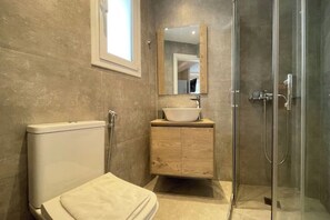 Dusche, Haartrockner, Seife