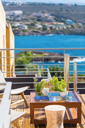 Property grounds - Villas Maya 3-bedroom villa in fabulous Chorafakia with private pool (Chorafakia)