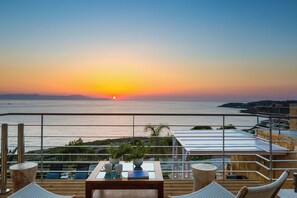 Outdoor dining - Villas Maya 3-bedroom villa in fabulous Chorafakia with private pool (Chorafakia)