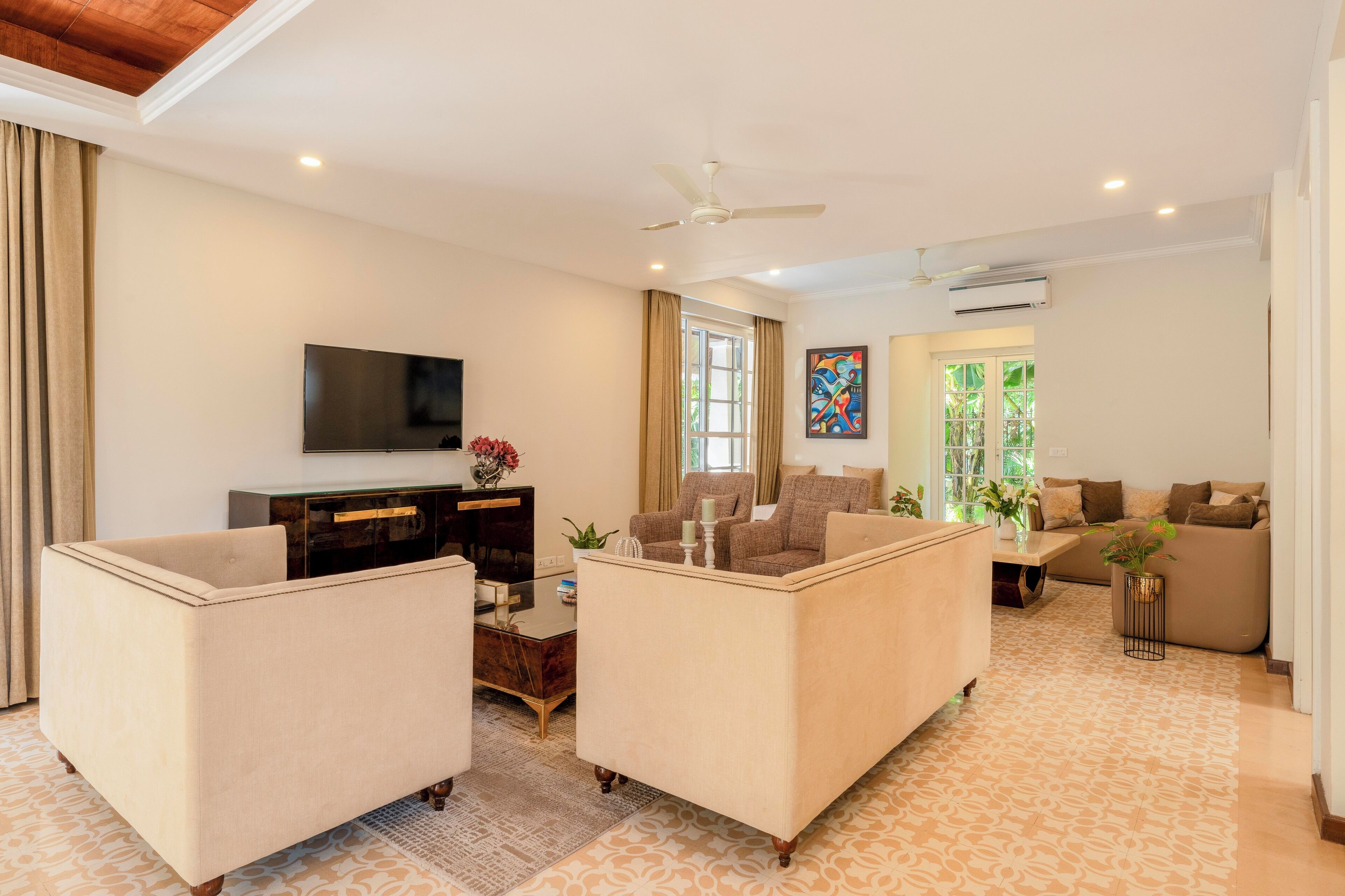 别墅, 4 间卧室, 私人游泳池 | 起居区