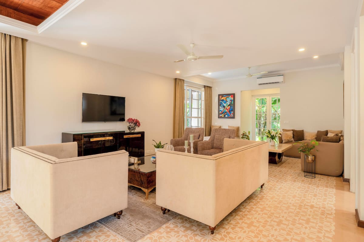 别墅, 4 间卧室, 私人游泳池 | 起居区