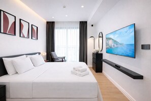พรีเมียมอพาร์ทเมนท์, 2 ห้องนอน | เตารีด/โต๊ะรีดผ้า, Wi-Fi ฟรี