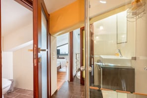 Shower, hair dryer, towels - Villabayviewcrete, A Luxurious Way to Meet Crete With Breathtaking View at Hersonissos (Hersonissos)