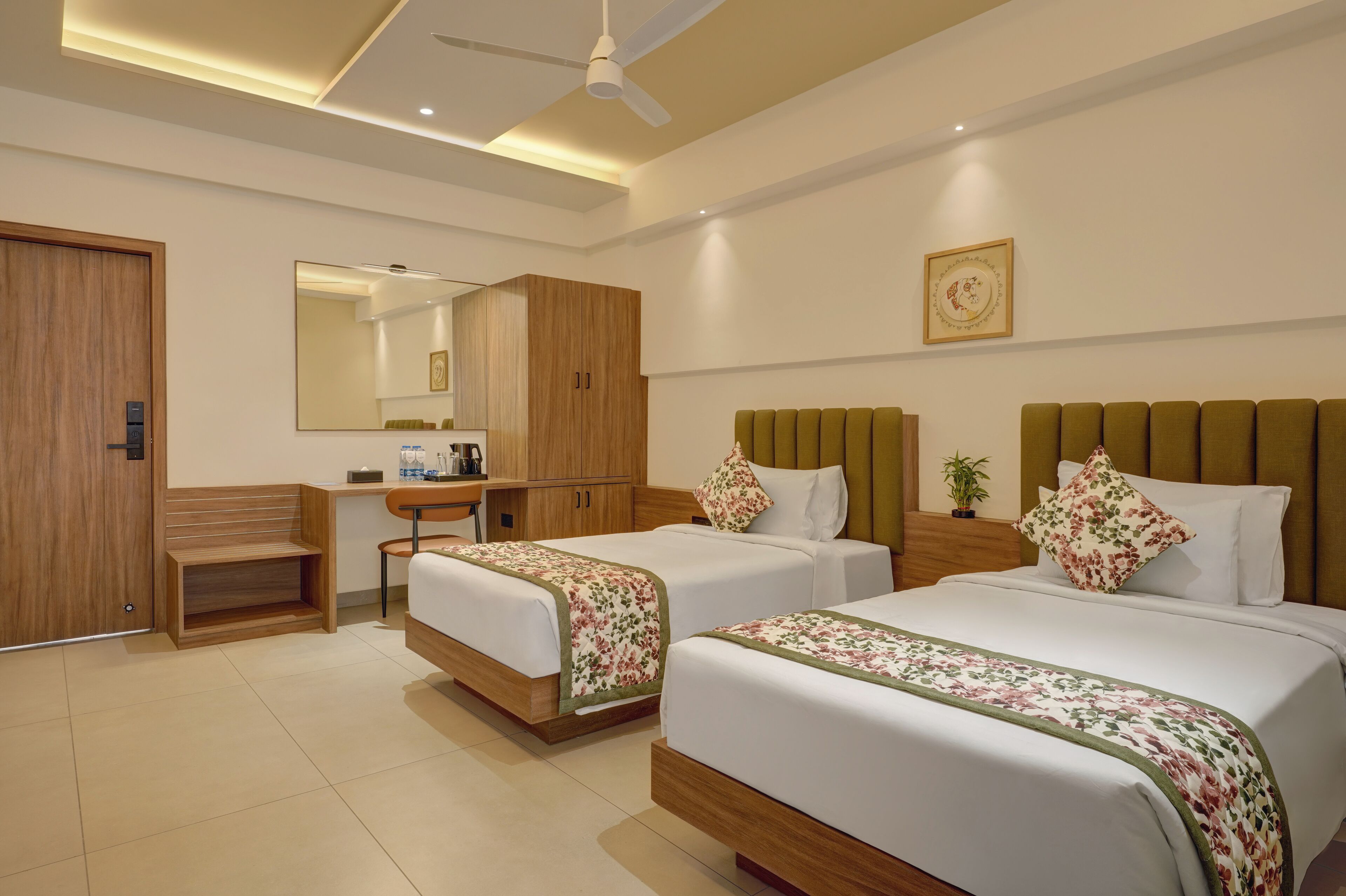 Deluxe Room, City View | In-room safe, desk, laptop workspace, blackout curtains