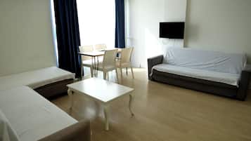 Familien-Suite, Stadtblick | Wohnbereich