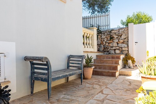 Ferienhaus in Cala Llombards mit Pool und Meerblick nahe Santanyí auf Mallorca