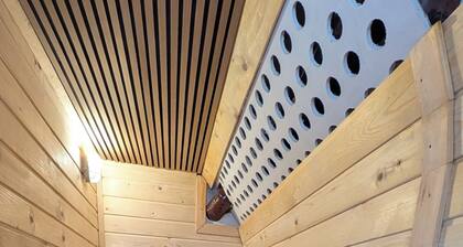 Large house in mountain village with large BBQ area, sauna & close to ski slopes