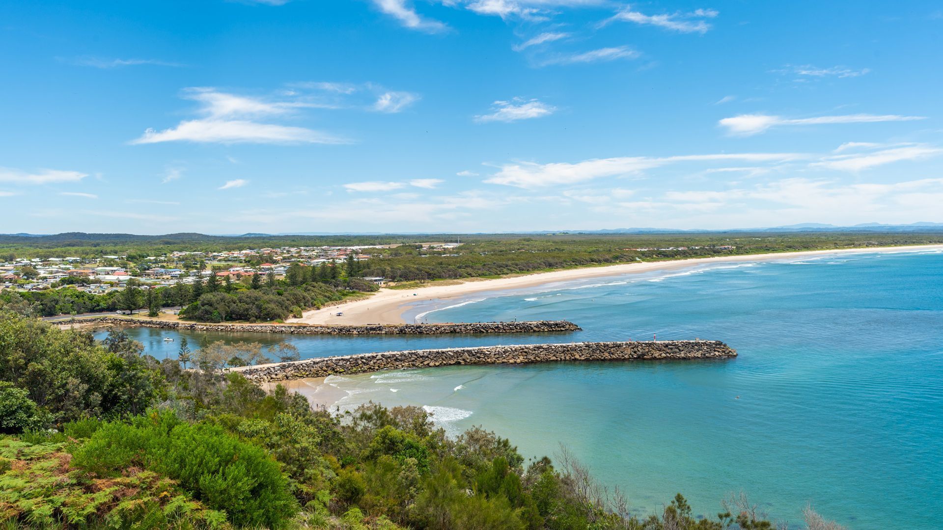 Una spiaggia nelle vicinanze