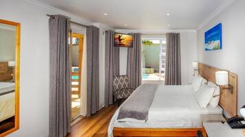 Camera doppia, patio, vista oceano parziale