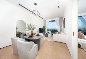 Dining - JVC Luxe Apt W Balcony & Pool Access (Dubai)