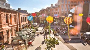 Lägenhet Comfort - balkong - utsikt mot innergården | Övrigt