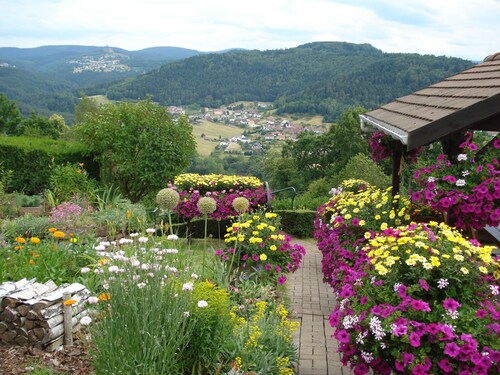 Country House 'Le Gite Fleuri' with Mountain View, Wi-Fi and Air Conditioning