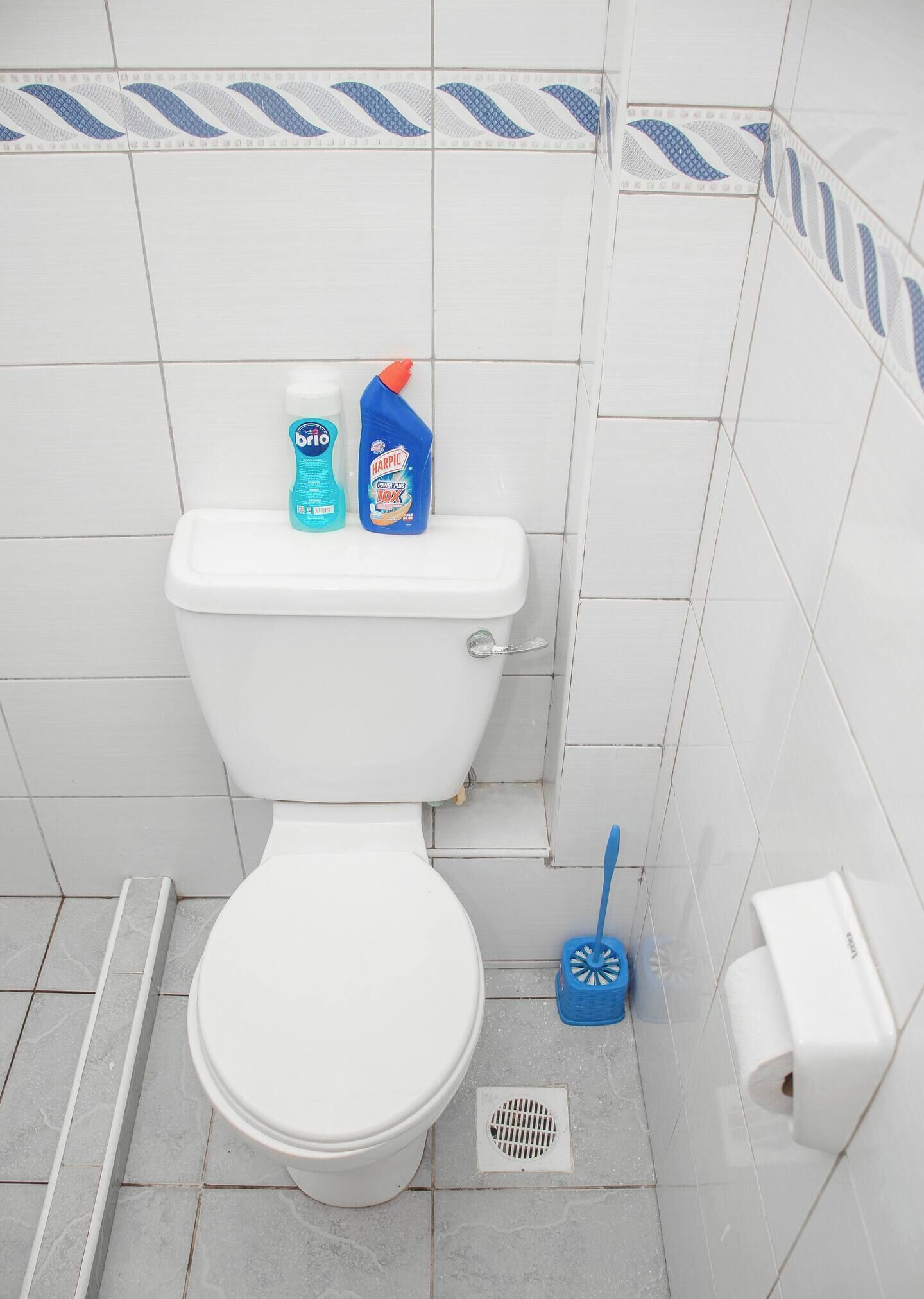 Dusche, Handtücher, Seife, Toilettenpapier