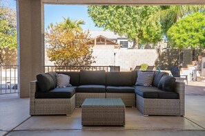 Terrace/patio - Sleeps Large Groups | Heated Pool+Spa+Game Room (Glendale)