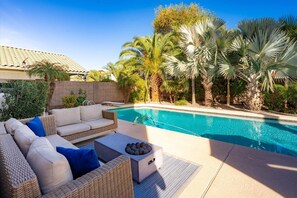Una piscina riscaldata