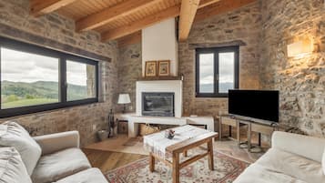 Fernseher, Kamin