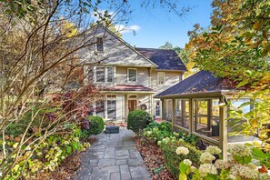 Exterior - Spacious Lakeside Retreat with Dock and Hot Tub! (Lansing)