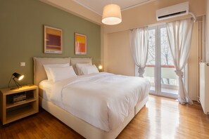 1 bedroom, in-room safe, free WiFi, bed sheets - Thiras 51·Kypseli Urban Apartment (Athens)