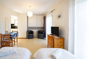 Iron/ironing board, WiFi, bed sheets - Cozy Studio with Private Terrace, Air Conditioning & Pool Table – Cazaubon (Cazaubon)