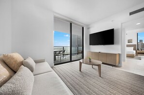 Condo, Balcony, City View | Living area - Luxury Downtown 2-BD Condo (Miami)